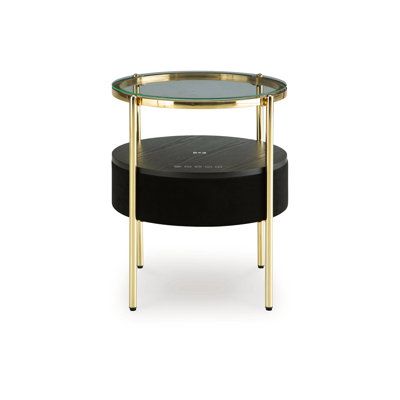 Table d'appoint avec haut-parleur Sofica