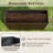 2 PCS 24" Tall PE Rattan Planter Box with Removable Liner for Front Porch Patio-1963352926