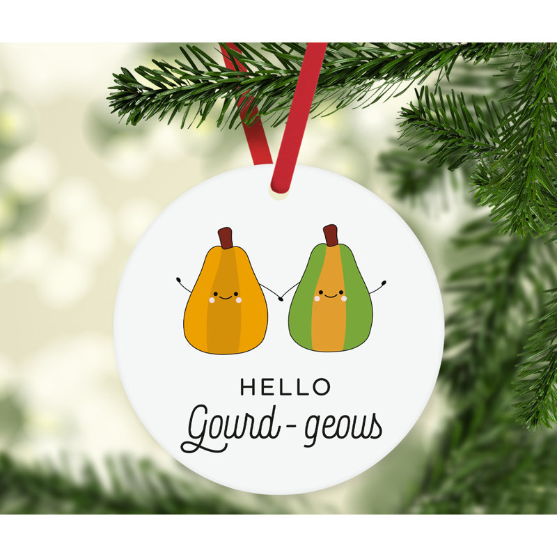 Ornement en forme de pun Funny Food pun gourds