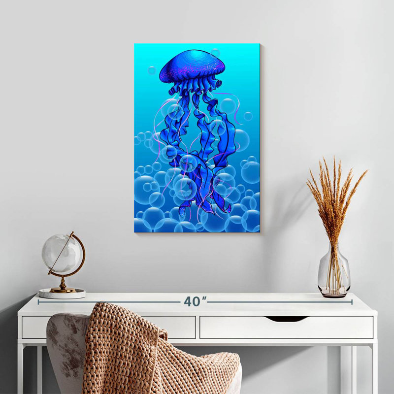 Brampt Jellyfish Bubbles, 24" H x 16" W