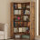 Bibliothèque 70 "H 70,62" avec cloisons, grand support de rangement à 6 niveaux pour salon, bureau à domicile