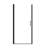 34X72 In Pivot Shower Door Featuring Matte Black Aluminum Frame, Proof Film And Comfortable Stainless Steel Handle Easy - Grip