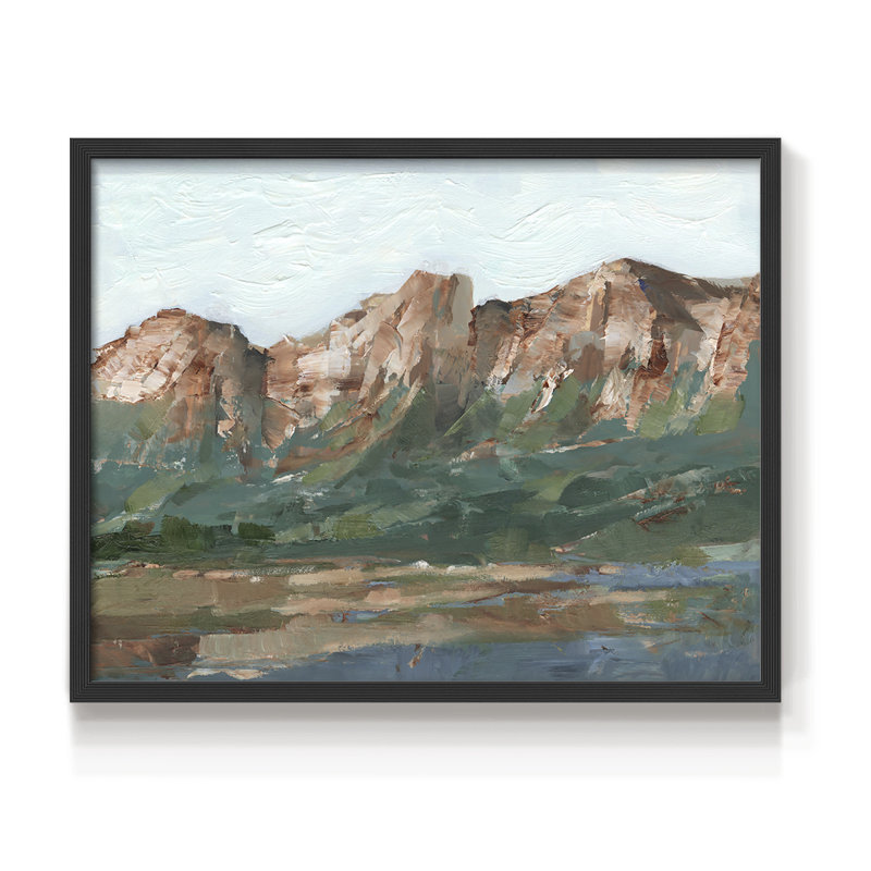 Heading West I -Framed Print - Restickable, Black, 16" H x 20" W