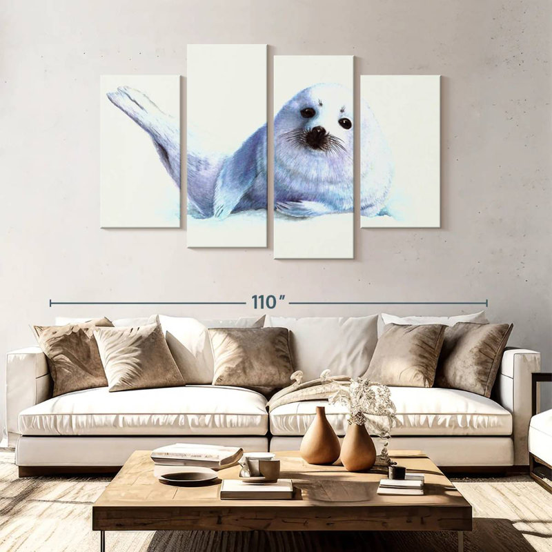 Brampt Seal, 54" H x 84" W