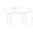 Mahogany Finish Solid Wood Top Dining Table with Lattice Back-1272878624