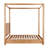 Modica Solid Wood Canopy Bed-565435464