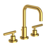 East Square Widespread Bathroom Faucet with Drain Assembly