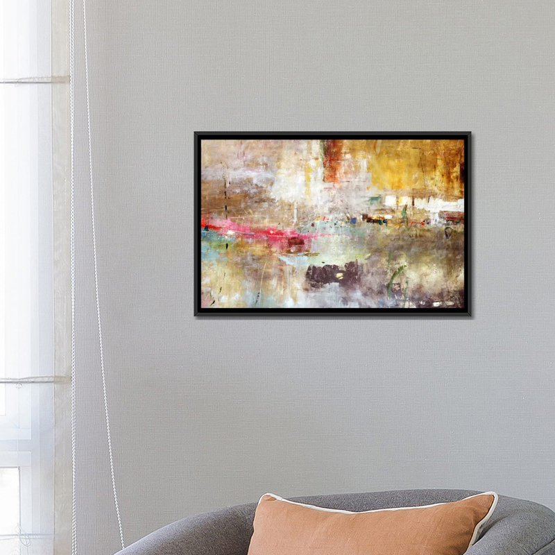 « rain clouds » par julien spencer-reproduction d’art, H 18 po x l 26 po x P 1,5 po, Toile avec cadre noir