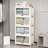 4 Tier Plastic Storage Bins With Lids 230QT, Stackable Storage Containers With Wheels, Folding Storage Boxes, Collapsible Storage Bins, Closet Organizers And Storage For Living Room,Office,Dorm