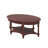 Traditional Oval Coffee Table with Storage