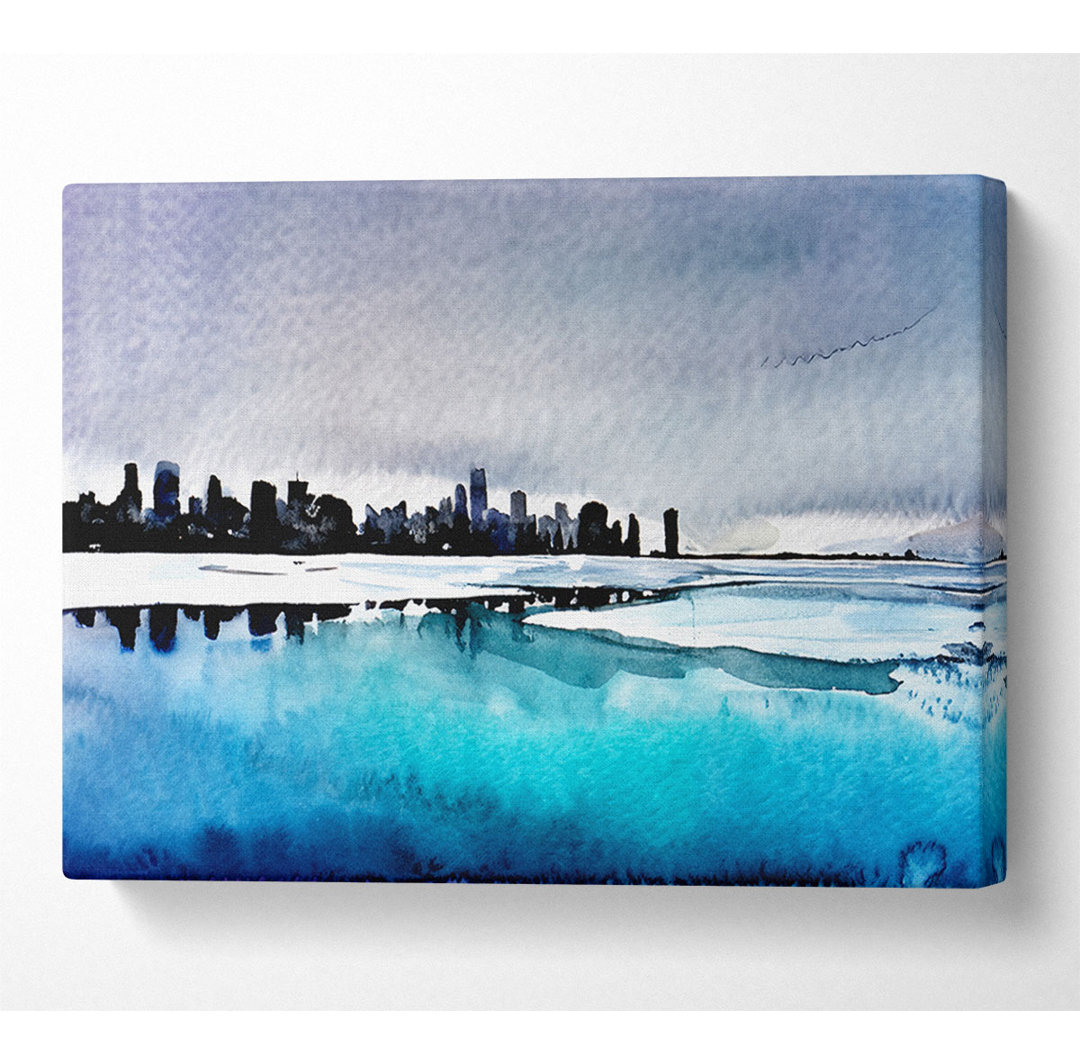 Ice City - Kunstdrucke auf Leinwand - Wrapped Canvas