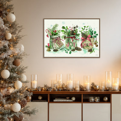 «Holiday Spirit I» par Lisa Audit, reproduction d'art sur toile encadrée