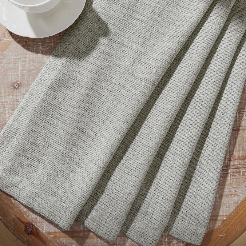 Paire de rideaux semi-transparents Draycott, Gris clair, L 52 po x L 90 po