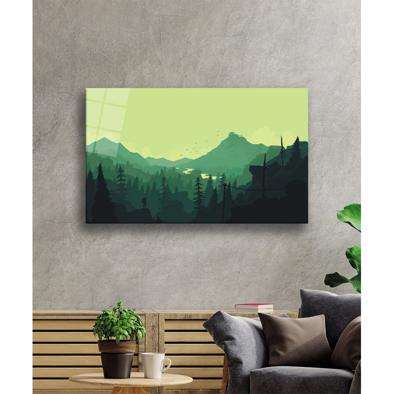Élégante peinture décorative en verre trempé 18,1 po x 28,3 po | 100% verre trempé, épaisseur: 0,16 pouce | Superbe œuvre d'art pour la décoration intérieure, le salon et les espaces de bureau, durable et facile à nettoyer