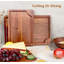 Ensemble de 3 planches à découper en bois brun clair pour cuisine-137562410