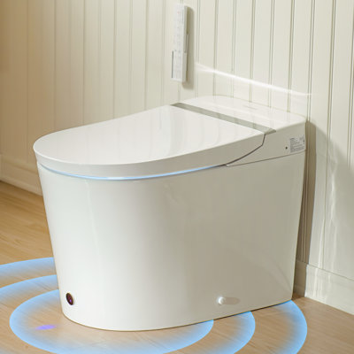 Casta Diva® All-Family Modern Smart Bidet Toilet, Full-Area Sensor for Kids, Foam Shield, Built-in Tank & Pump for Powerful Flush, 4-Season Temperature, Heated Seat, Slow Close