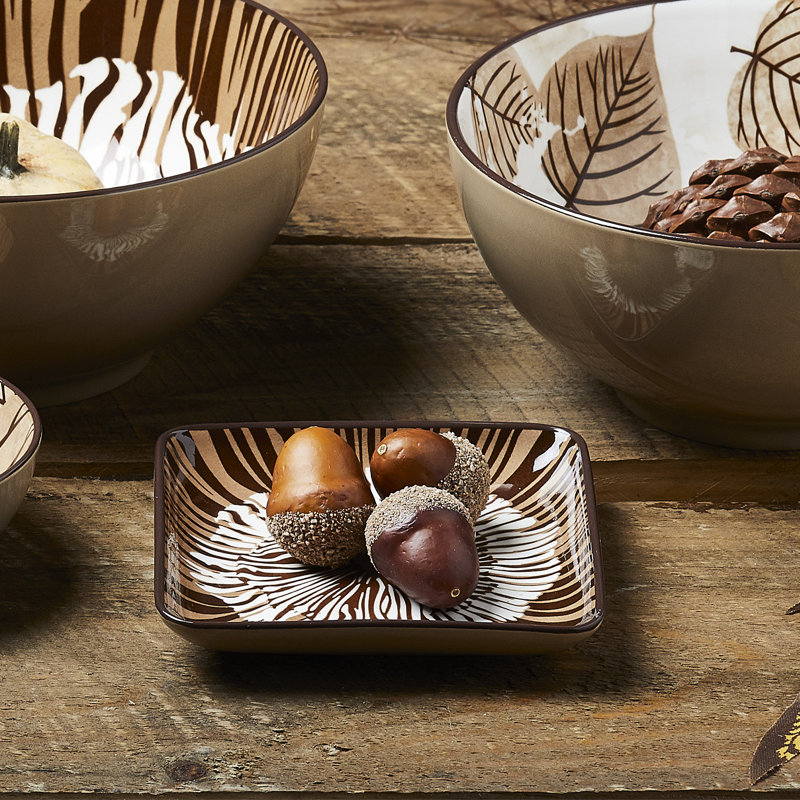 Mocha Decorative Pate Set