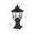 Stefani 9 Inch Outdoor Post Light in Black