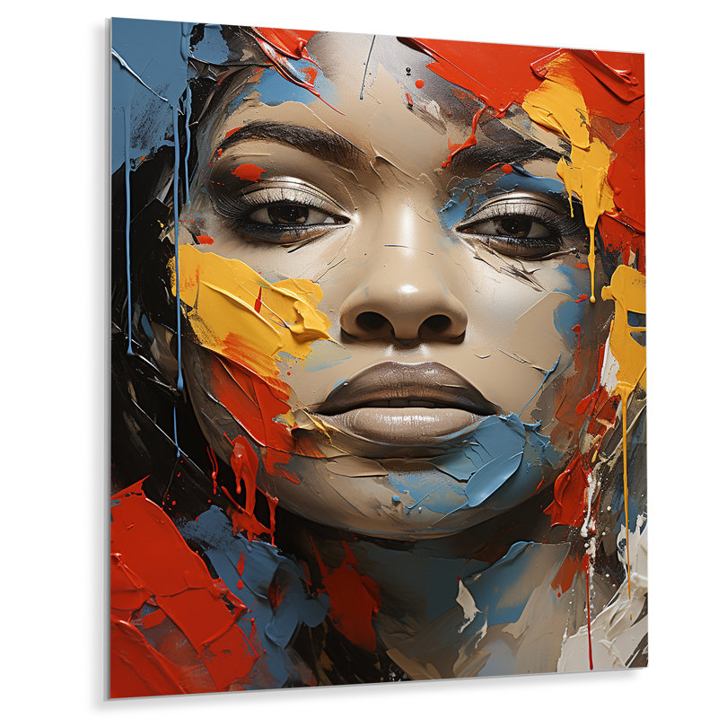 - Impression murale en métal afro-américaine, H 32 po x l 16 po x P 1 po