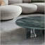 Table basse en marbre, petit accent de salon, pierre véritable-347605835-347605830