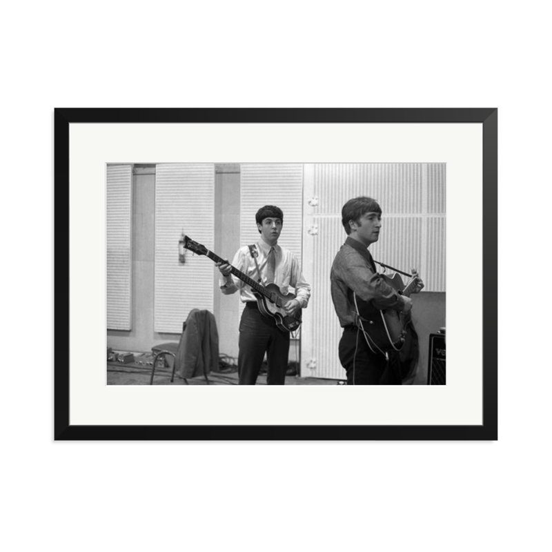 The Beatles Recording, Black, 23" H x 31" W