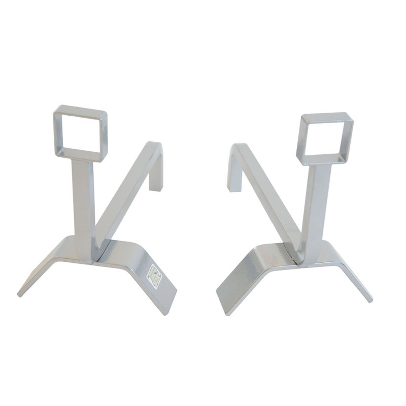 Eamon Iron Andiron, Chrome