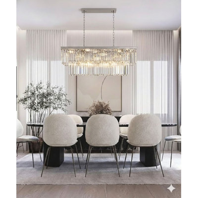 Lustre classique en cristal 18 lumières