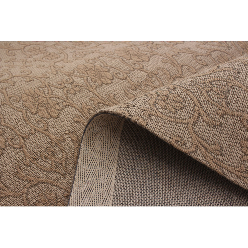 Tapis à la main gris/brun clair noué la collage Cuadra