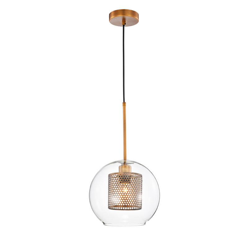Luminaire sphère suspendu 1 lumières simple Caldicott