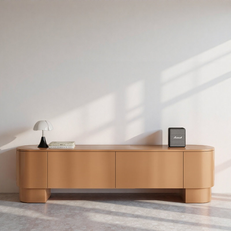 Meuble télé moderne et minimaliste, Orange