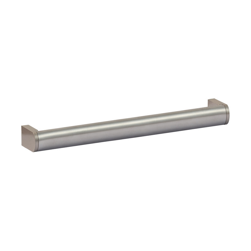 Brushed Nickel Industrial Drop Bail Cabinet Pull with Mounting Hardware