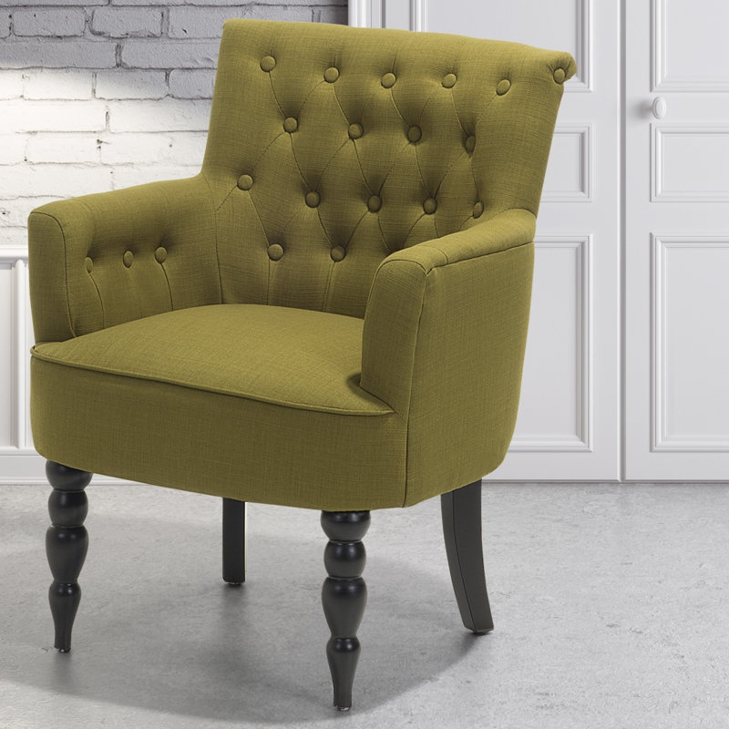 Jolie Upholstered Armchair, Olive