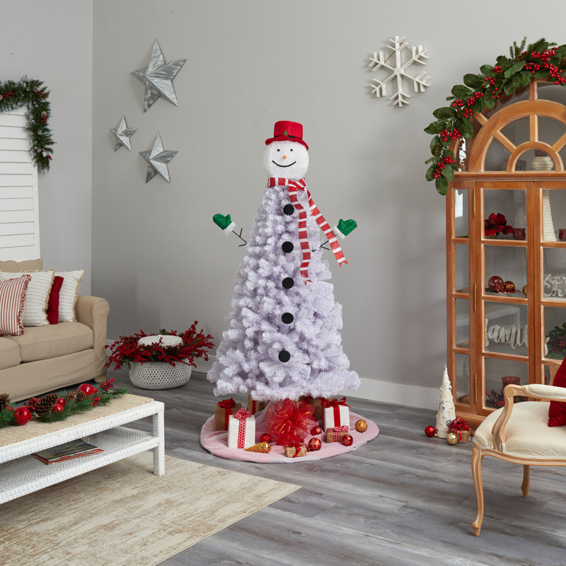 Arbre de Noël pin blanc et cachemire, 6.5'