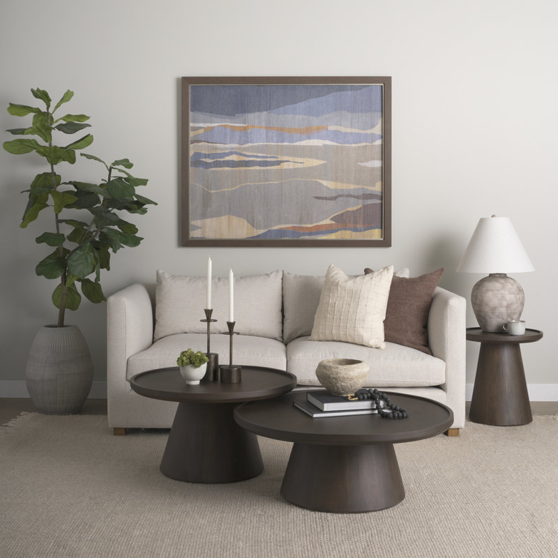 Rebecka Solid Wood Tray Top End Table, Dark Brown
