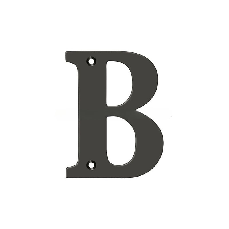 4" H Brass House Letter, Lifetime Brass, B