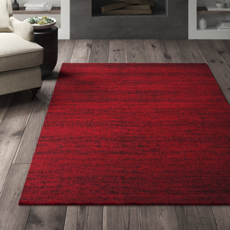 Riebe Red/Black Area Rug