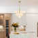 13 - Light Dimmable Modern Sputnik Atomic Tiered Cluster Globe Bubble Chandelier with Opal Glass Globe