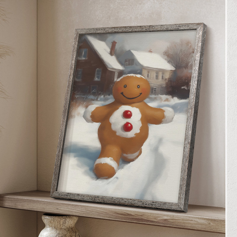 «Christmas Holiday Art», série 2, impression encadrée CCI - bois massif, H 15 po x l 12 po