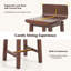 Chaise de salle à manger pivotante Gymax-115296919
