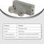 Rouleau tandem à porte coulissante en acier inoxydable 1-1 / 2 po FHC D1884