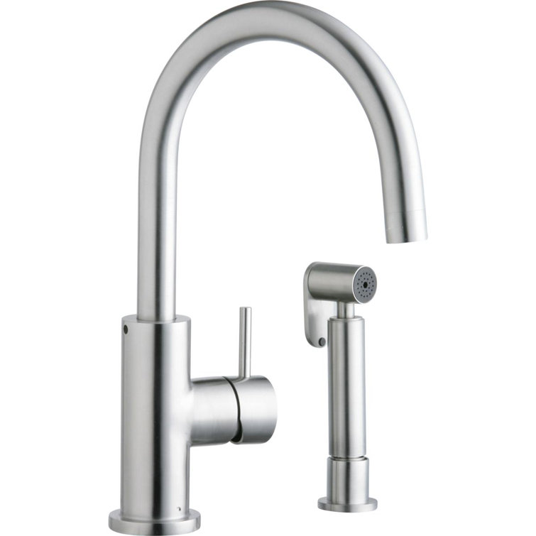 Allure Single Handle Kitchen Faucet with Lever and Side Spray