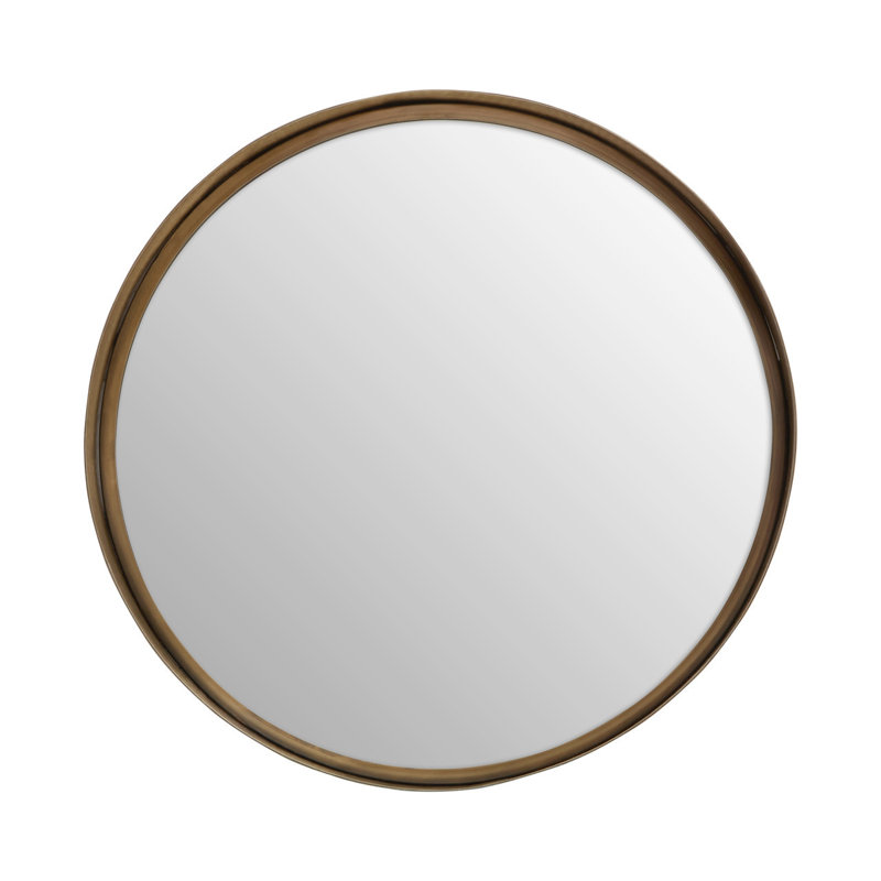 Rarden Metal Flat Wall Mirror, 116.84 cm H x 116.84 cm W