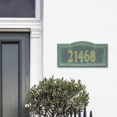 Plaque d'adresse murale 1 ligne Signature Series