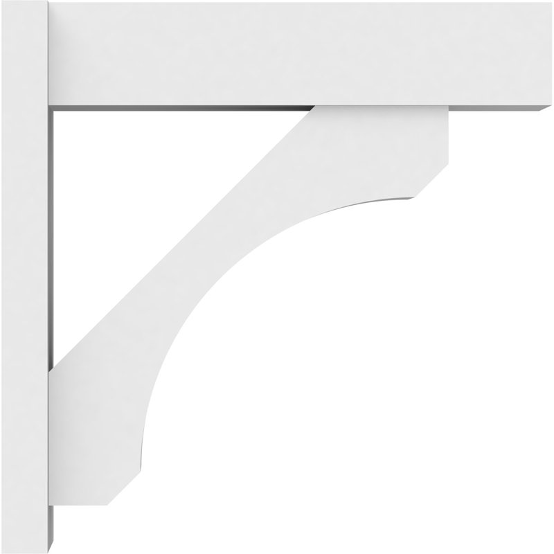 Persienne en PVC de qualité architecturale avec extrémités en bloc Legacy, L 7 po, H 24 po x P 24 po