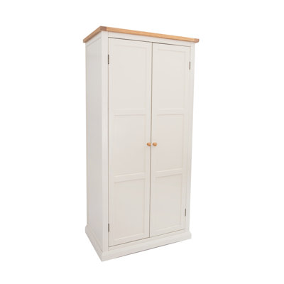 Julianna 2 Door Solid + Manufactured Wood Wardrobe