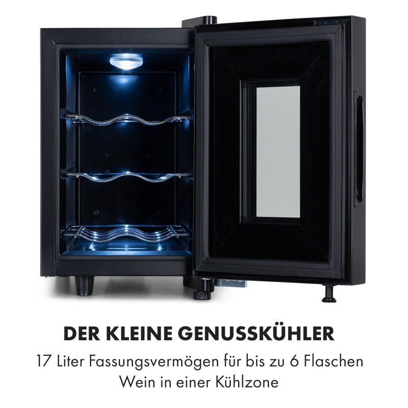 Klarstein Single Zone 25cm Freestanding 6 Bottle Wine Refrigerator