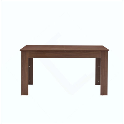 Extendable Rectangular Dining Table, Modern Expandable Kitchen Table With 2 Drop Leaves, Finish, Space-Saving Dinner Table For Small To Large Family,