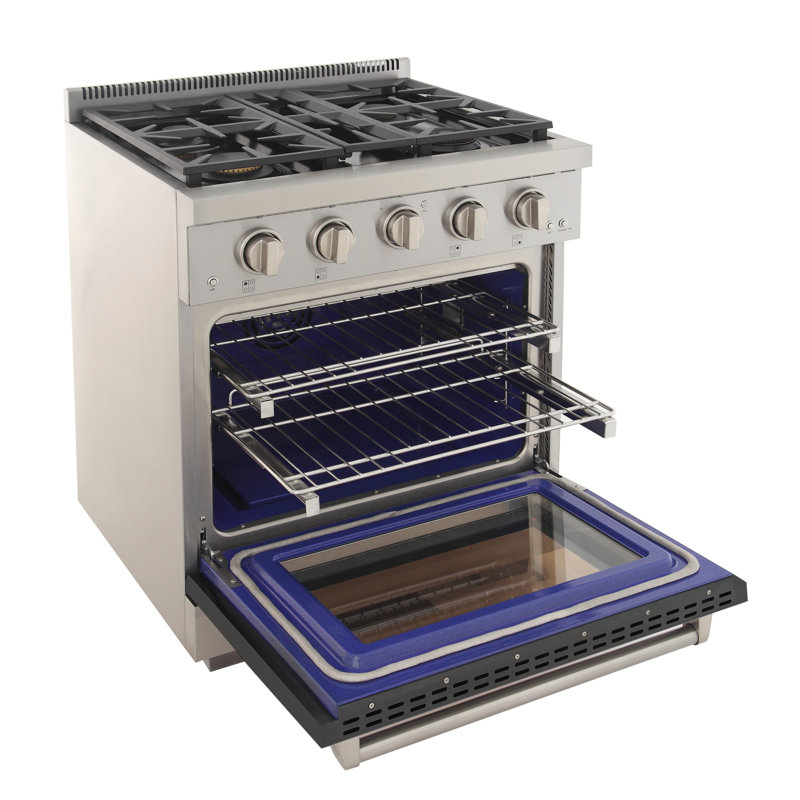 Kucht 30'' W Free Standing Range, Liquid Propane, Grey
