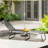 Folding Chaise Lounge Pool Chairs, Outdoor Sun Tanning Chairs with 5-Level Reclining Back, Steel Frame for Beach, Yard, Patio, Black and White-670141523