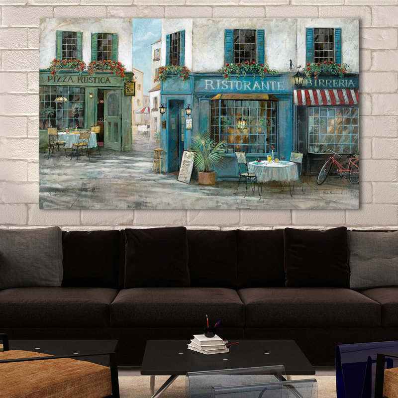 Birreria par - Peinture, Toile tendue, H 28 po x l 48 po x P 1,5 po